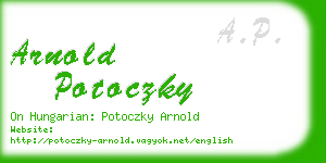 arnold potoczky business card